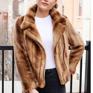 Fisher Mink Couture Faux Fur Jacket
